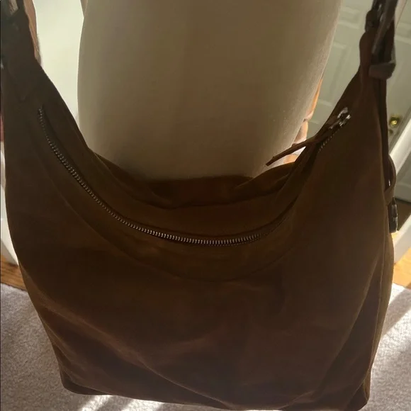 Sundance Camel/Saddle Suede Shoulder Slouch Bag, Western Boho Bag, NWT